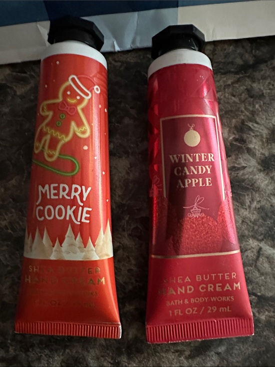 Bath & Body Works Other - Bath & Body Works Merry Cookie & Winter Candy Apple Red Hand Cream Duo